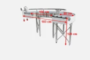 Transnorm curved conveyor 180 Ø with PP Modular Belt