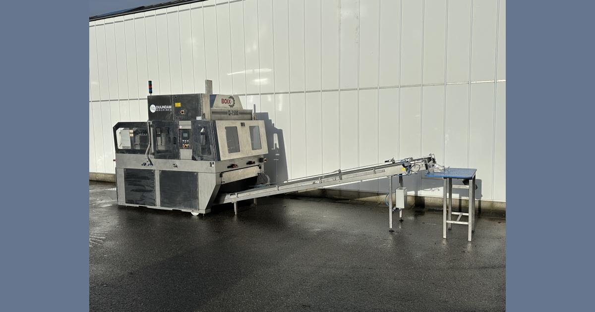 Boix Q-1500 carton box/tray forming & erecting machine • Duijndam Machines
