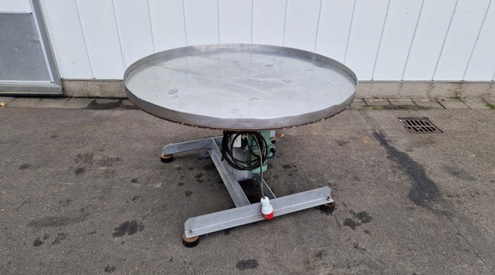 Turntable 150 cm Ø, stainless steel top