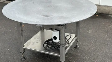 Mesa giratorias 150 cm de acero inoxidable