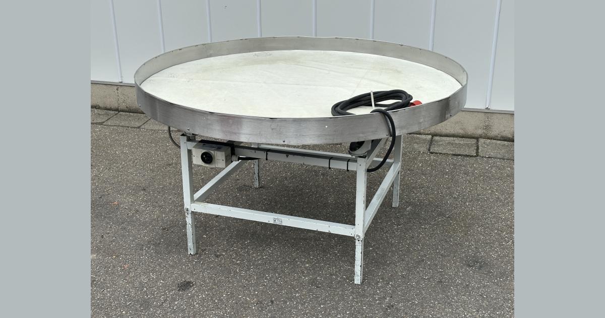 Turntable 150 cm with PU top • Duijndam Machines