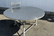 Turntable 150 cm with stainless steel top