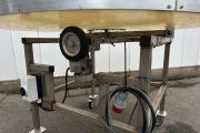 Turntable stainless steel frame,150 cm PP top