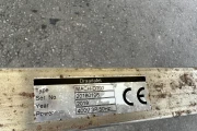 Turntable stainless steel frame,150 cm PP top