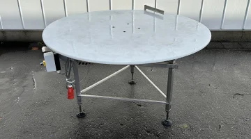 Поворотные столы каркас из нержавеющей стали, столешница из ПВХ 150 см