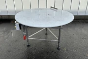 Turntable stainless steel frame PVC top 150 cm