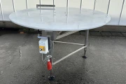 Turntable stainless steel frame PVC top 150 cm