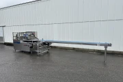 Ulma PV-350 flow pack machine with long infeed conveyor