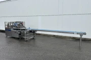 Ulma PV-350 flow pack machine with long infeed conveyor