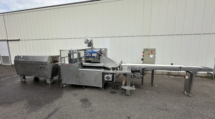 Ulma PV350 flow pack machine with HRX400 shrink tunnel