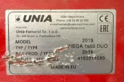 Unia Wega 1600 Duo 2 rows with double web conveyor