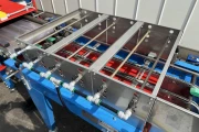 Urbinati RP1 template filler for filling pots with watering station and 2 roller conveyors
