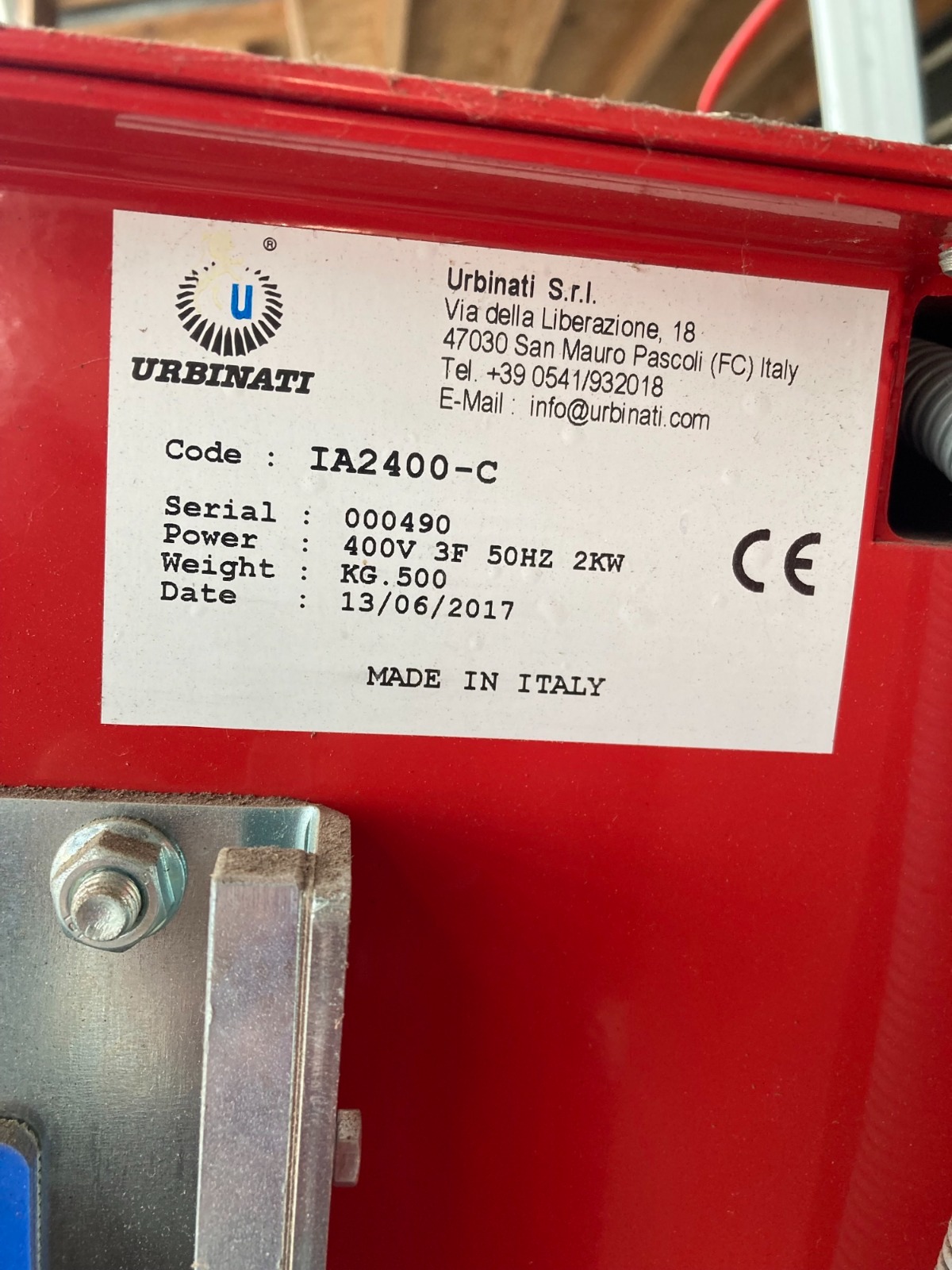 Urbinati IA2400-C Машина для набивки горшков торфом с дозатором и выбросом