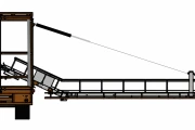 Van den Beucken harvesting conveyor 980 x 40 cm for boxes