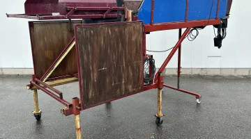 VDR KK120 basculator de cutii paleţi cu transportor de dozare