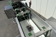 Van Lengerich asparagus washing & cutting machine with double brush