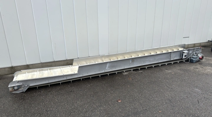 Van Rijn elevator incline conveyor stainless steel 575 x 59 cm
