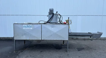 Van Wylick leek washing and peeling machine with hydro pump