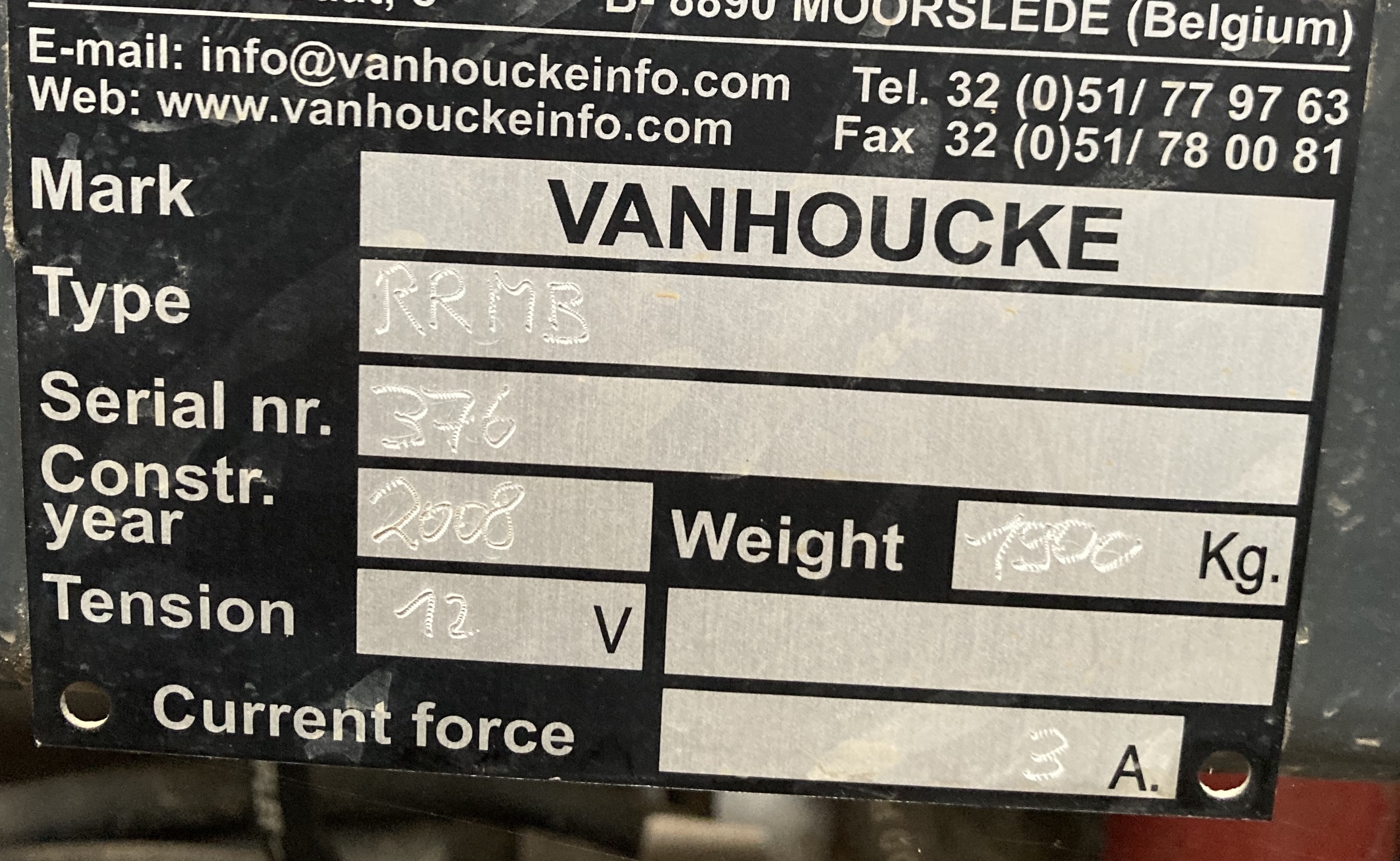Верхний ленточный подъемник комбайна Vanhoucke для сельдерея