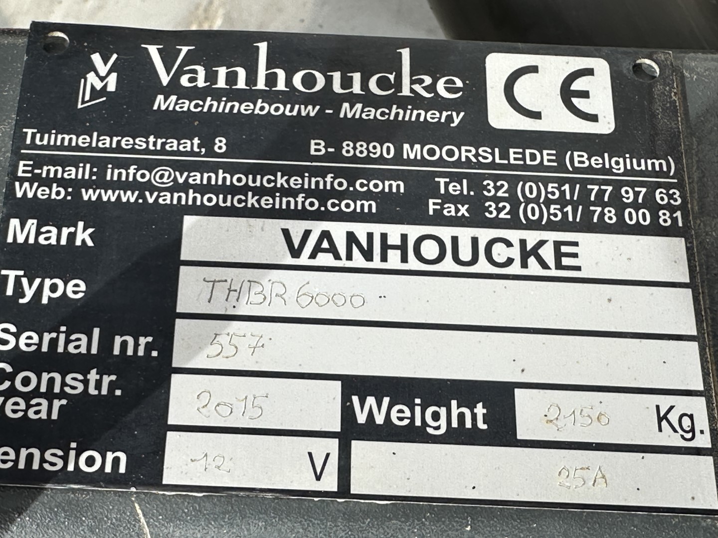 Vanhoucke THBR 6000 ���������� �����