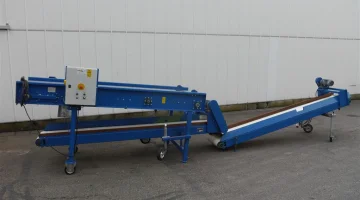 VDR sieve web conveyor with shaker