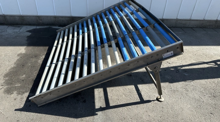 Verbruggen roller conveyor W 190 x L 165 cm stainless steel frame