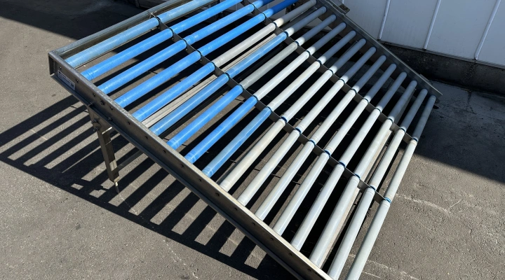 Verbruggen roller conveyor W 190 x L 165 cm stainless steel frame