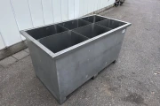 Verbruggen water container stainless steel for asparagus with 6 compartments