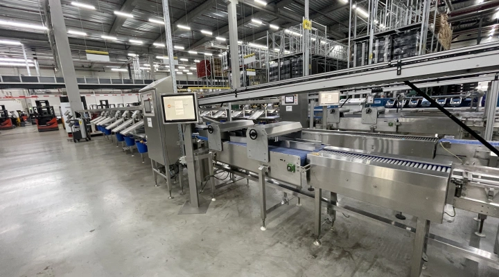 Proseal MC002 + SlipStream inpaklijnen/verpakkingsbanden met 14 weegschalen met Slip Stream