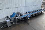 Visar stainless steel packing line with Netagco bin tipper and 16 weighing stations