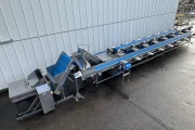 Visar stainless steel packing line with Netagco bin tipper and 16 weighing stations