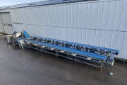 Visar stainless steel packing line with Netagco bin tipper and 16 weighing stations