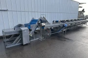 Visar stainless steel packing line with Netagco bin tipper and 16 weighing stations