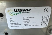 Visar stainless steel packing line with Netagco bin tipper and 16 weighing stations