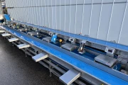 Visar stainless steel packing line with Netagco bin tipper and 16 weighing stations