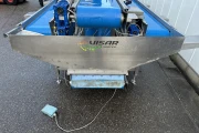 Visar stainless steel packing line with Netagco bin tipper and 16 weighing stations
