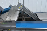 Visar stainless steel packing line with Netagco bin tipper and 16 weighing stations
