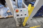 Viscon Atlas Automatic gantry palletizer for plastic fruit and vegetable crates , with automatic crate infeed and pallet transport.