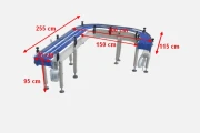 Viscon curve conveyor