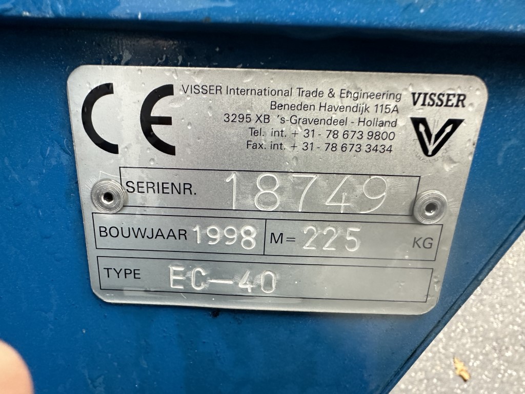������ ��� ���������� ������ Visser EC-40