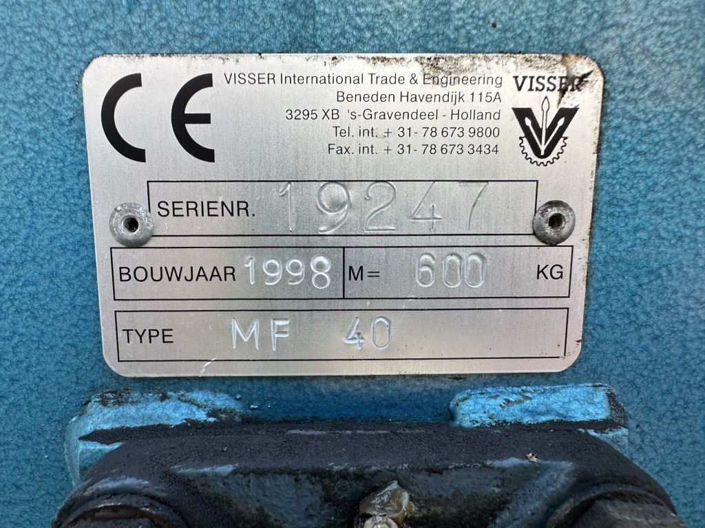 ������ ��� ���������� ������ Visser MF40