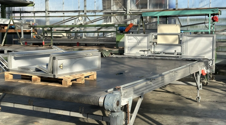 Visser pot plant buffer conveyor 500 x 255 cm