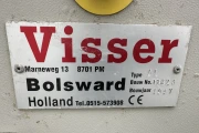 Visser receiving hopper with roller cleaning unit for potatoes