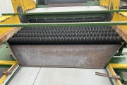 Visser receiving hopper with roller cleaning unit for potatoes