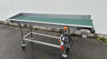 Transportband roestvrij staal 205 x 43 cm
