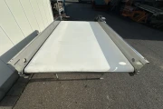 vlakke transportband RVS, 200 x 127 cm
