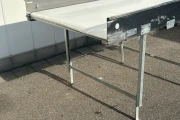 vlakke transportband RVS, 200 x 127 cm