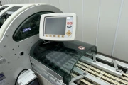 Waldyssa Automac Piu 55 stretch film packaging machine with 4 meter conveyor