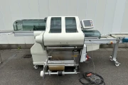 Waldyssa Automac Piu 55 stretch film packaging machine with 4 meter conveyor