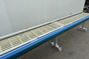 Waldyssa Automac Piu 55 stretch film packaging machine with 4 meter conveyor